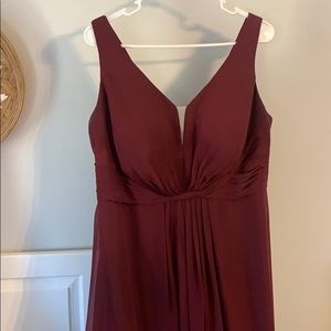 Azazie Cabernet bridesmaid dress